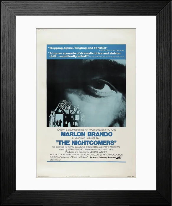 Framed Print : THE NIGHTCOMERS, US poster art, 1972 Framed Print : THE NIGHTCOMERS, US poster art, 1972