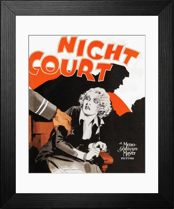 Framed Print : NIGHT COURT, poster art, 1932 Framed Print : NIGHT COURT, poster art, 1932