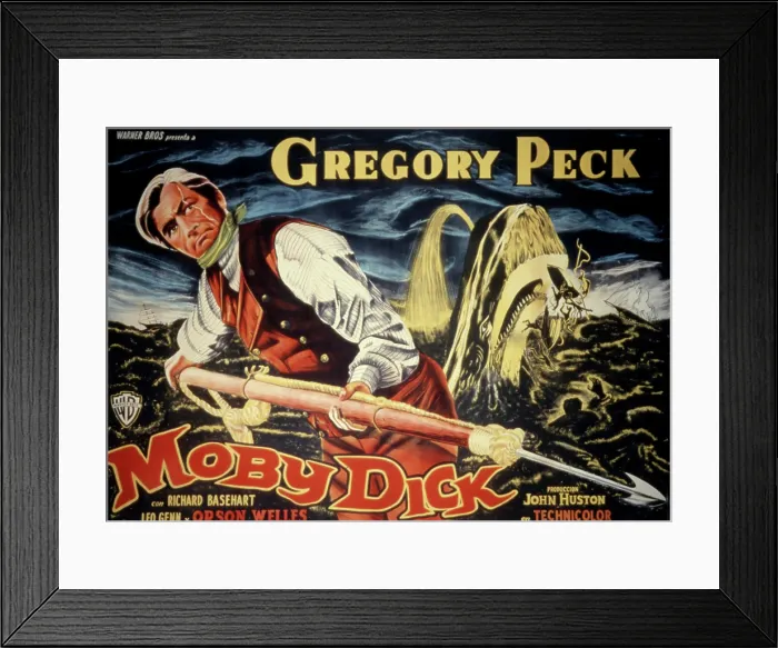 Framed Print : MOBY DICK, Gregory Peck, 1956 Framed Print : MOBY DICK, Gregory Peck, 1956