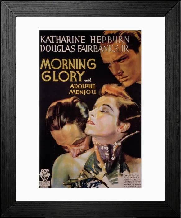 Framed Print : MORNING GLORY, Adolphe Menjou, Katharine Hepburn, Douglas Fairbanks, Jr. 1933 Framed Print : MORNING GLORY, Adolphe Menjou, Katharine Hepburn, Douglas Fairbanks, Jr. 1933