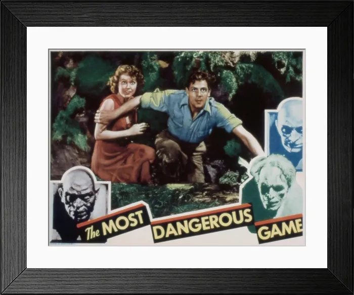Framed Print : THE MOST DANGEROUS GAME, Fay Wray, Joel McCrea, 1932 Framed Print : THE MOST DANGEROUS GAME, Fay Wray, Joel McCrea, 1932