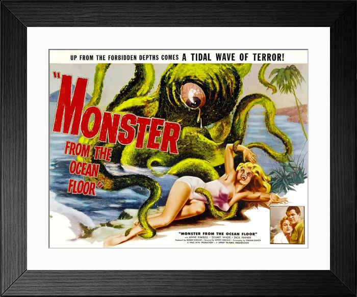 Framed Print : MONSTER FROM THE OCEAN FLOOR, Anne Kimbell, Stuart Wade, 1954