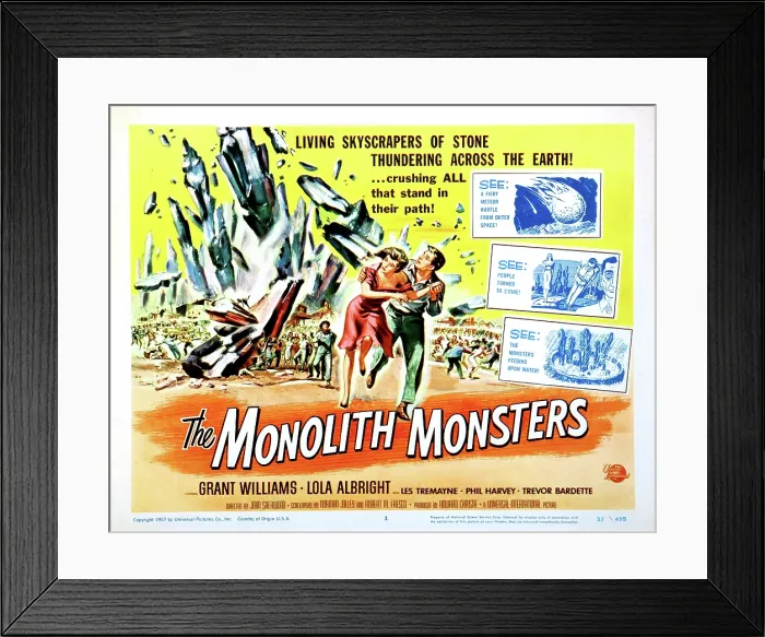 Framed Print : THE MONOLITH MONSTERS, Grant Williams, Lola Albright, 1957 Framed Print : THE MONOLITH MONSTERS, Grant Williams, Lola Albright, 1957