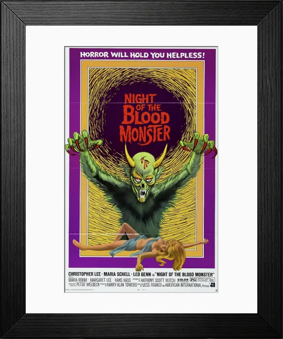 Framed Print : NIGHT OF THE BLOOD MONSTER, (aka IL TRONO DE FUOCO, aka TRIAL OF THE WITCHES, aka WITCH KILLER OF BROADMOOR), 1970