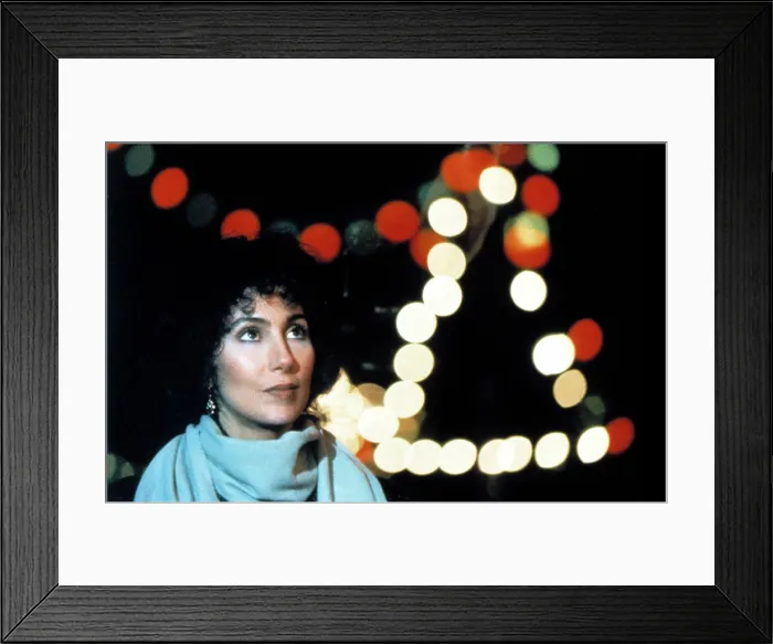 Framed Print : MOONSTRUCK, Cher, 1987. (c)MGM / Courtesy: Everett Collection Framed Print : MOONSTRUCK, Cher, 1987. (c)MGM / Courtesy: Everett Collection