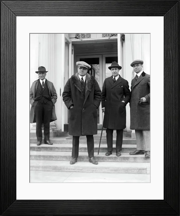 Framed Print : Babe Ruth at the White House, 1921