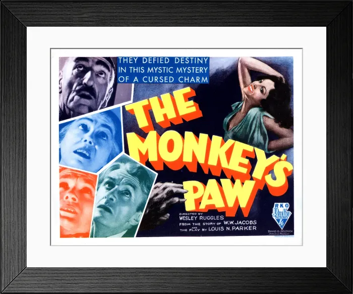 Framed Print : THE MONKEY'S PAW, left from top, C. Aubrey Smith, Louise Carter, Bramwell Fletcher, Ivan F. Simpson, Nina Quartero, (right), 1933