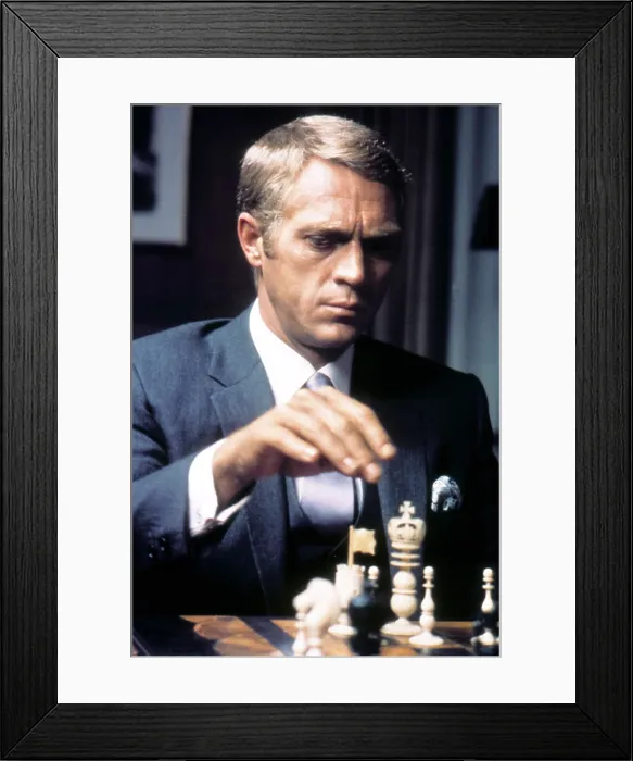 Framed Print : THE THOMAS CROWN AFFAIR, Steve McQueen, 1968 TTCA 025(20178)