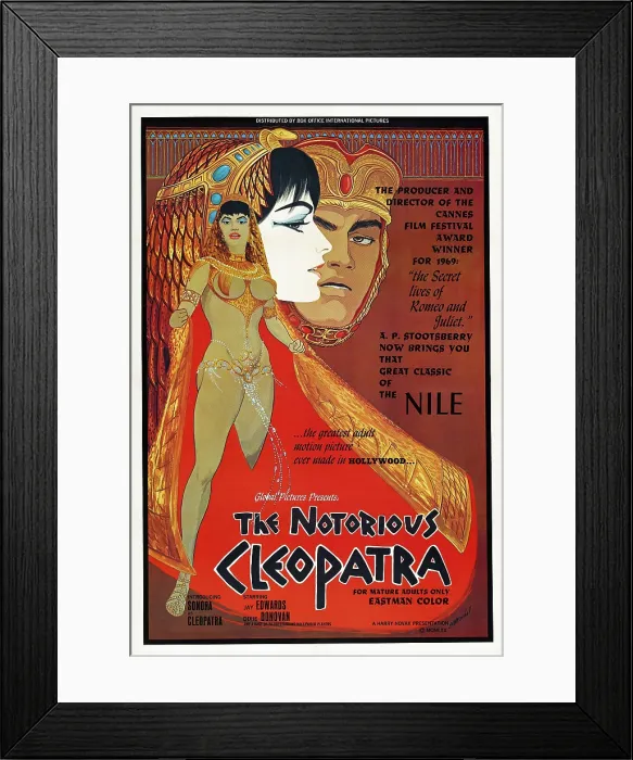 Framed Print : THE NOTORIOUS CLEOPATRA, US poster, 1970
