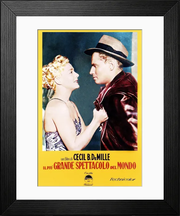 Framed Print : THE GREATEST SHOW ON EARTH, (aka IL PIU GRANDE SPETTACOLO DEL MONDO), from left: Betty Hutton, Charlton Heston, 1952 GSE 012(89924)