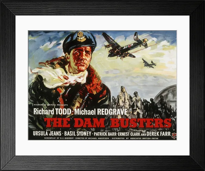 Framed Print : THE DAM BUSTERS, (aka THE DAMBUSTERS), Richard Todd (left) on British poster art, 1955 tdb1955yg-fsct15(tdb1955yg-fsct15) Framed Print : THE DAM BUSTERS, (aka THE DAMBUSTERS), Richard Todd (left) on British poster art, 1955 tdb1955yg-fsct15(tdb1955yg-fsct15)