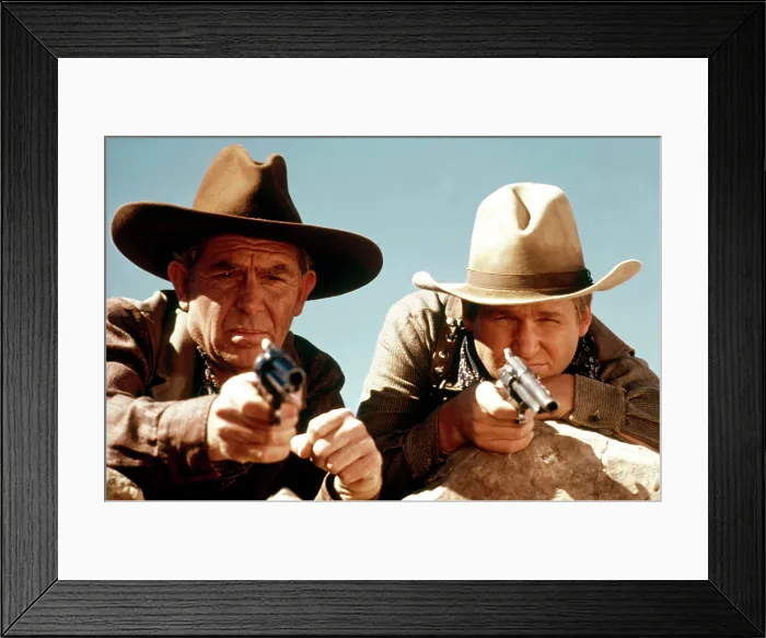 Framed Print : HEARTS OF THE WEST, Andy Griffith, Jeff Bridges, 1975