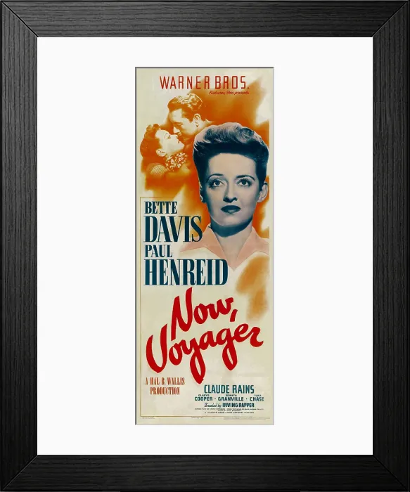Framed Print : NOW, VOYAGER, top from left: Bette Davis, Paul Henreid, bottom: Bette Davis, 1942 Framed Print : NOW, VOYAGER, top from left: Bette Davis, Paul Henreid, bottom: Bette Davis, 1942