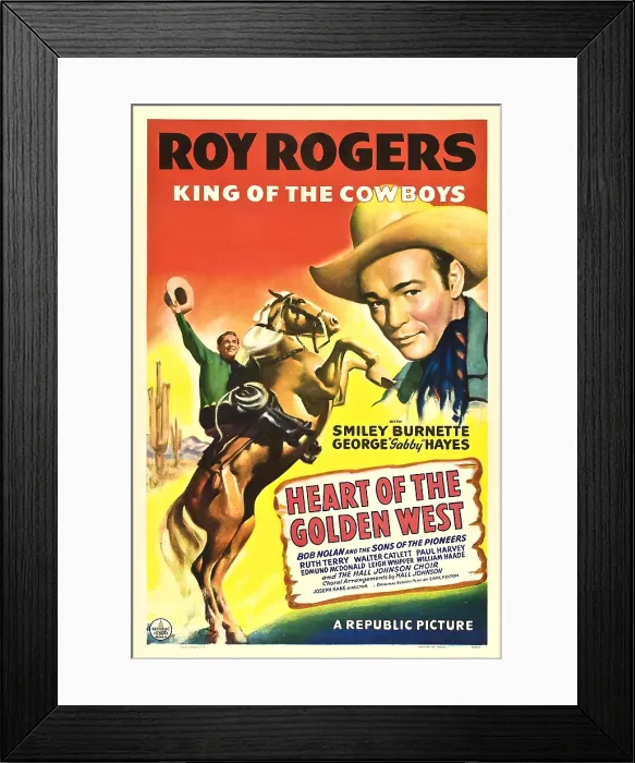 Framed Print : HEART OF THE GOLDEN WEST, Roy Rogers, 1942 Framed Print : HEART OF THE GOLDEN WEST, Roy Rogers, 1942