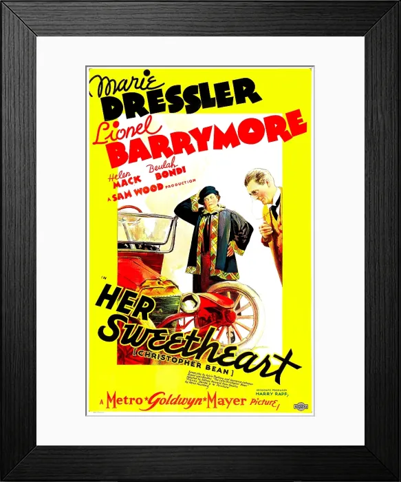Framed Print : HER SWEETHEART, CHRISTOPHER BEAN (aka CHRISTOPHER BEAN), from left: Marie Dressler, Lionel Barrymore, 1933