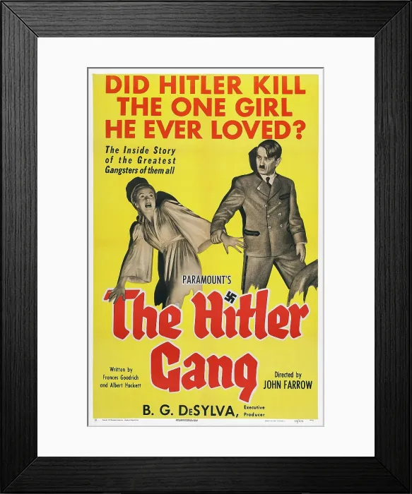 Framed Print : THE HITLER GANG, US poster art, 1944 Framed Print : THE HITLER GANG, US poster art, 1944