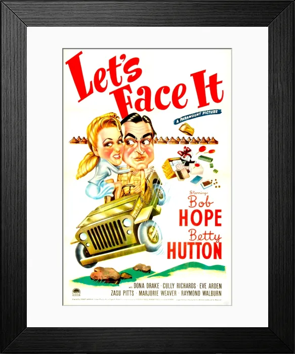 Framed Print : LET'S FACE IT, US poster, Betty Hutton, Bob Hope, 1943