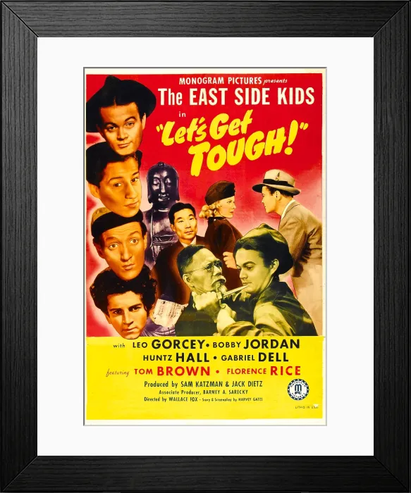 Framed Print : LET'S GET TOUGH!, left from top: Leo Gorcey, Bobby Jordan, Huntz Hall, Gabriel Dell (aka The East Side Kids), 1942