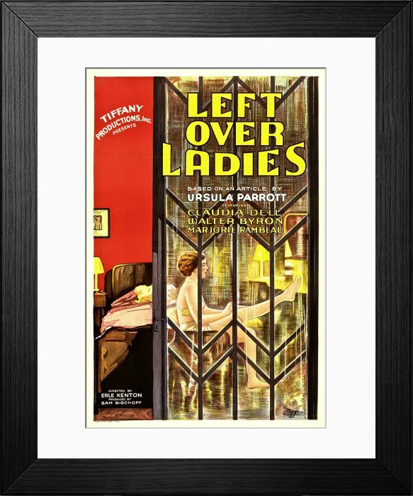 Framed Print : LEFT OVER LADIES, poster art, 1931