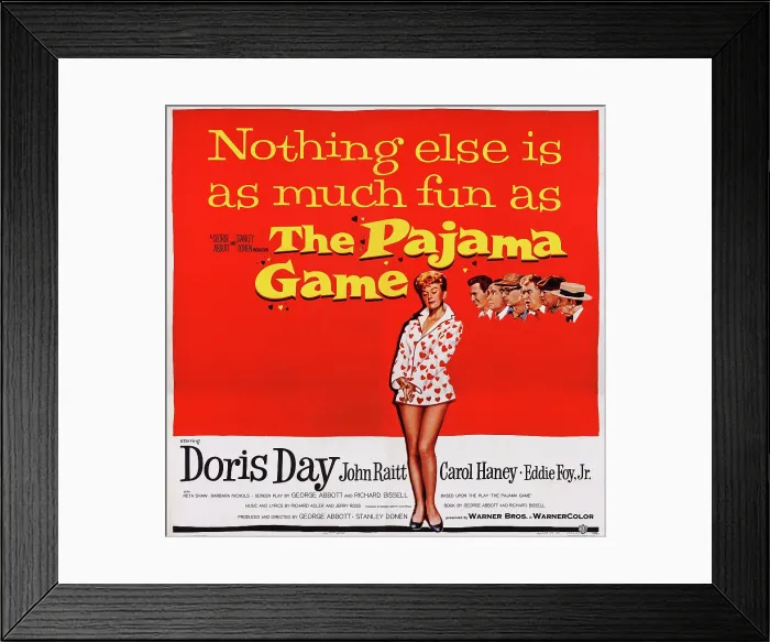 Framed Print : THE PAJAMA GAME, US poster art, Doris Day, 1957