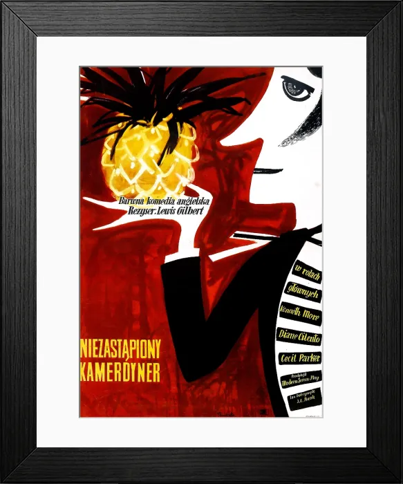 Framed Print : THE ADMIRABLE CRICHTON, (aka PARADISE LAGOON, aka NIEZASTAPIONY KAMERDYNER), Polish poster, 1957 Framed Print : THE ADMIRABLE CRICHTON, (aka PARADISE LAGOON, aka NIEZASTAPIONY KAMERDYNER), Polish poster, 1957