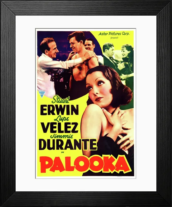 Framed Print : PALOOKA, US re-release poster art, foreground: Lupe Velez; top from left: Jimmy Durante, Stuart Erwin, Tom Dugan, Stuart Erwin, Lupe Velez, 1934 Framed Print : PALOOKA, US re-release poster art, foreground: Lupe Velez; top from left: Jimmy Durante, Stuart Erwin, Tom Dugan, Stuart Erwin, Lupe Velez, 1934