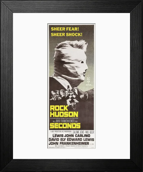 Framed Print : SECONDS, US poster, Rock Hudson, 1966