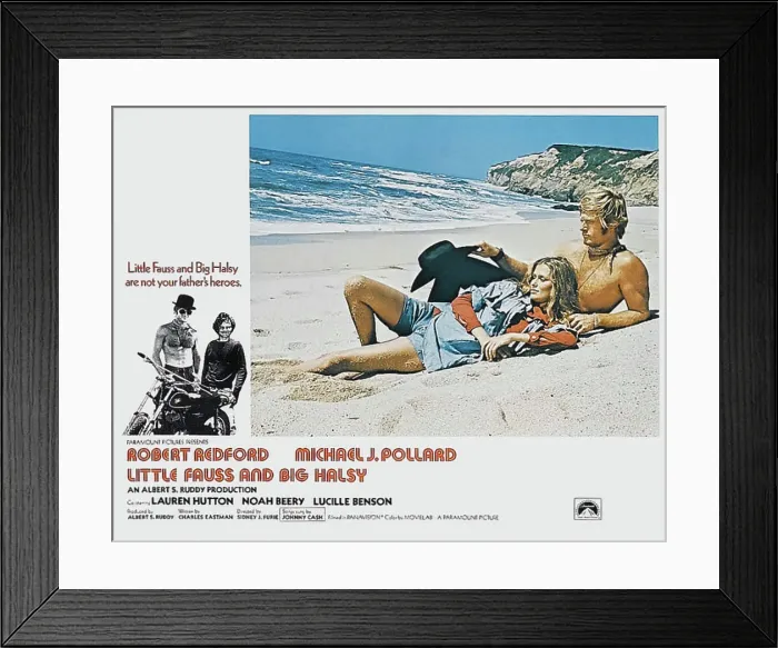 Framed Print : LITTLE FAUSS AND BIG HALSY, (from left): Lauren Hutton, Robert Redford, 1970 Framed Print : LITTLE FAUSS AND BIG HALSY, (from left): Lauren Hutton, Robert Redford, 1970