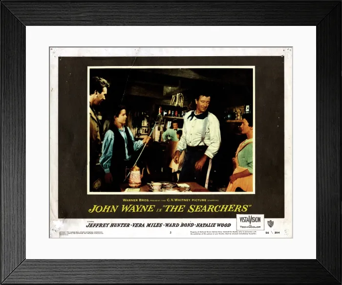 Framed Print : THE SEARCHERS, from left, Walter Coy, Robert Lyden, Pippa Scott, Natalie Wood, John Wayne, Dorothy Jordan, 1956