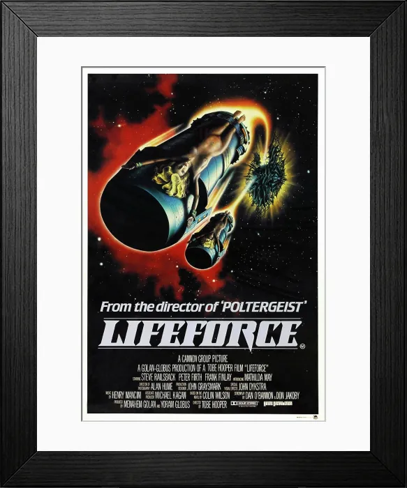 Framed Print : LIFEFORCE, Australian poster, 1985. Cannon Films / courtesy Everett Collection Framed Print : LIFEFORCE, Australian poster, 1985. Cannon Films / courtesy Everett Collection
