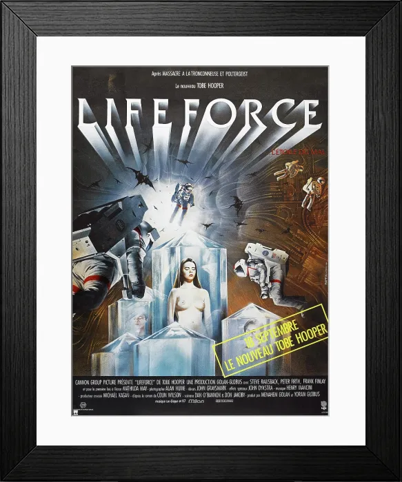 Framed Print : LIFEFORCE, French poster, 1985. Cannon Films / courtesy Everett Collection Framed Print : LIFEFORCE, French poster, 1985. Cannon Films / courtesy Everett Collection