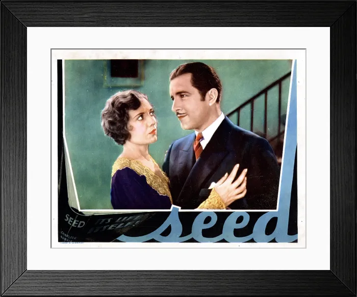 Framed Print : SEED, from left, Lois Wilson, John Boles, 1931
