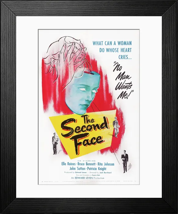 Framed Print : THE SECOND FACE, US poster, 1950 Framed Print : THE SECOND FACE, US poster, 1950