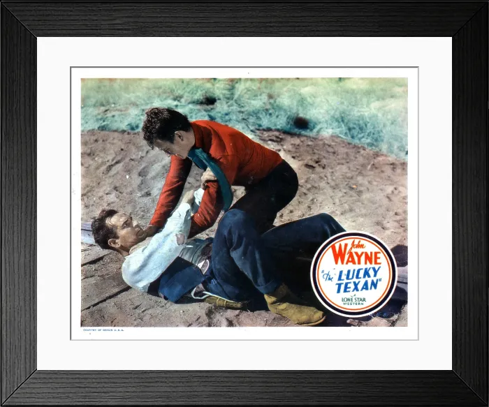 Framed Print : THE LUCKY TEXAN, from left, Lloyd Whitlock, John Wayne, 1934 Framed Print : THE LUCKY TEXAN, from left, Lloyd Whitlock, John Wayne, 1934