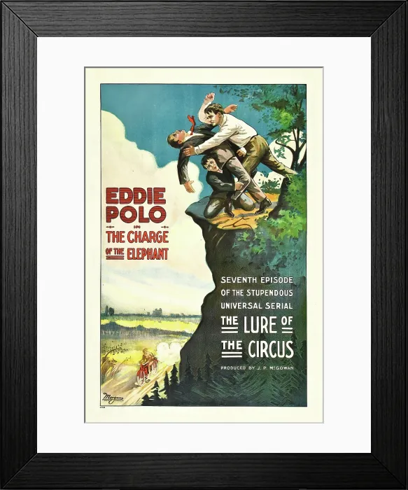 Framed Print : THE LURE OF THE CIRCUS, Episode 7: The Charge of the Elephant, 1918 Framed Print : THE LURE OF THE CIRCUS, Episode 7: The Charge of the Elephant, 1918