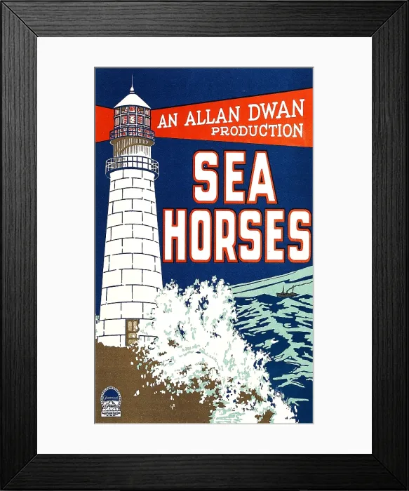 Framed Print : SEA HORSES, poster art, 1926 Framed Print : SEA HORSES, poster art, 1926