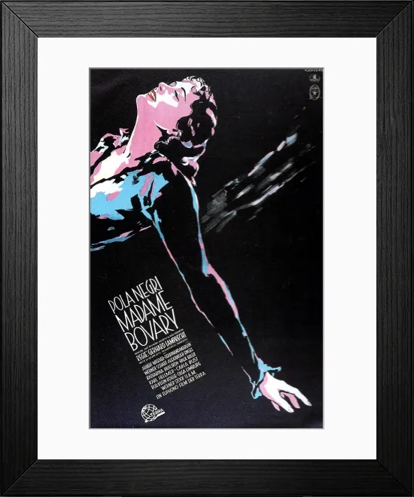 Framed Print : MADAME BOVARY, German poster, Pola Negri, 1937