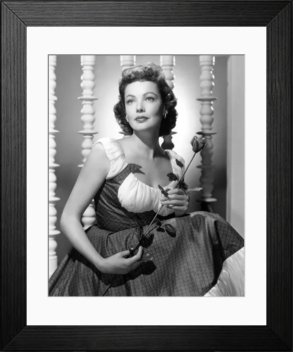 Framed Print : Gene Tierney, 1952