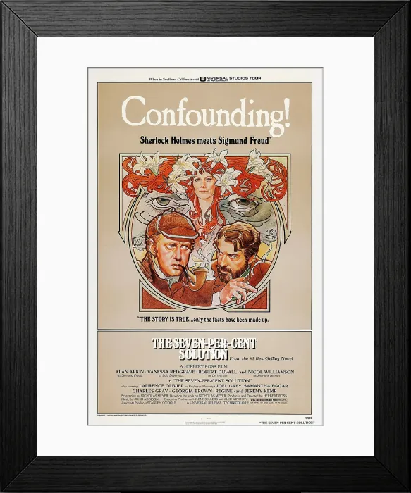 Framed Print : THE SEVEN-PER-CENT SOLUTION, (aka THE SEVEN PERCENT SOLUTION, aka THE SEVEN PER CENT SOLUTION, aka THE 7% SOLUTION), top: Vanessa Redgrave, bottom l-r: Nicol Williamson Framed Print : THE SEVEN-PER-CENT SOLUTION, (aka THE SEVEN PERCENT SOLUTION, aka THE SEVEN PER CENT SOLUTION, aka THE 7% SOLUTION), top: Vanessa Redgrave, bottom l-r: Nicol Williamson
