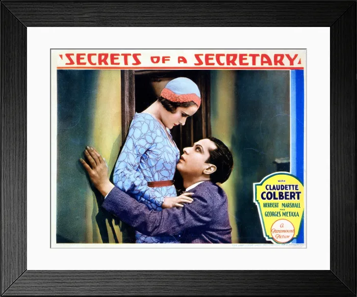 Framed Print : SECRETS OF A SECRETARY, Betty Lawford, Georges Metaxa, 1931
