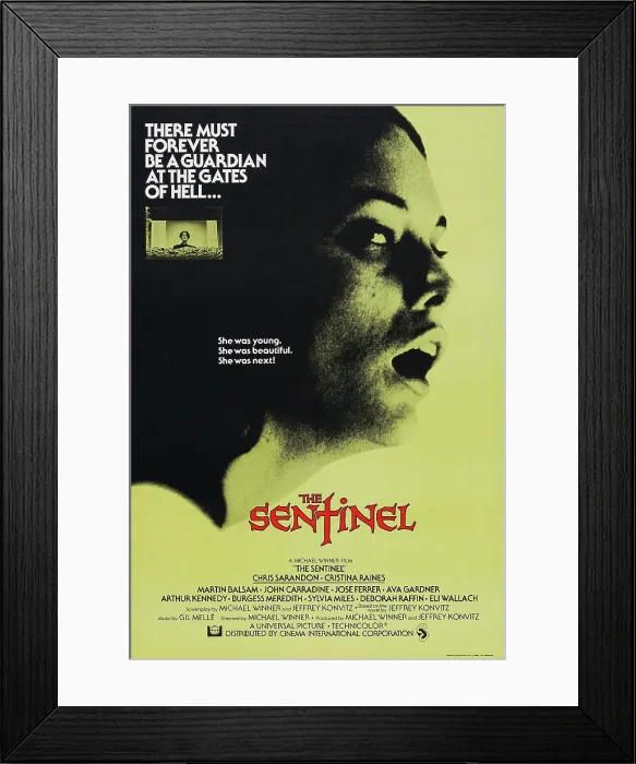 Framed Print : THE SENTINEL, US poster, Cristina Raines, 1977 Framed Print : THE SENTINEL, US poster, Cristina Raines, 1977