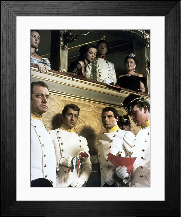 Framed Print : SENSO, Farley Granger (bottom, second from left), 1954 Framed Print : SENSO, Farley Granger (bottom, second from left), 1954