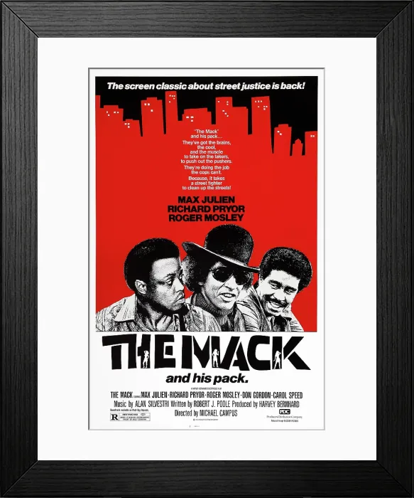 Framed Print : THE MACK, US poster art, from left: Robert E. Mosley, Max Julien, Richard Pryor, 1973 Framed Print : THE MACK, US poster art, from left: Robert E. Mosley, Max Julien, Richard Pryor, 1973