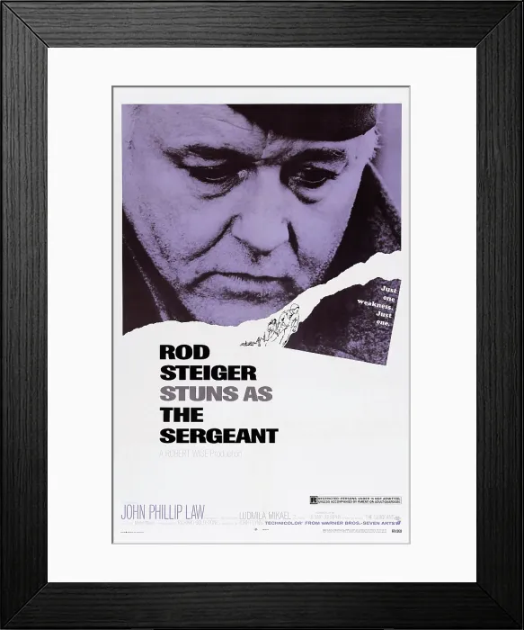 Framed Print : THE SERGEANT, US poster art, Rod Steiger, 1968 Framed Print : THE SERGEANT, US poster art, Rod Steiger, 1968