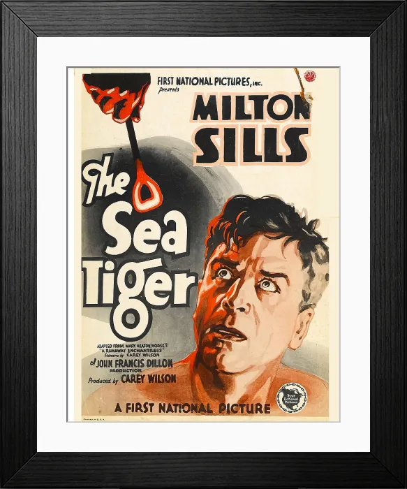 Framed Print : THE SEA TIGER, Milton Sills, 1927
