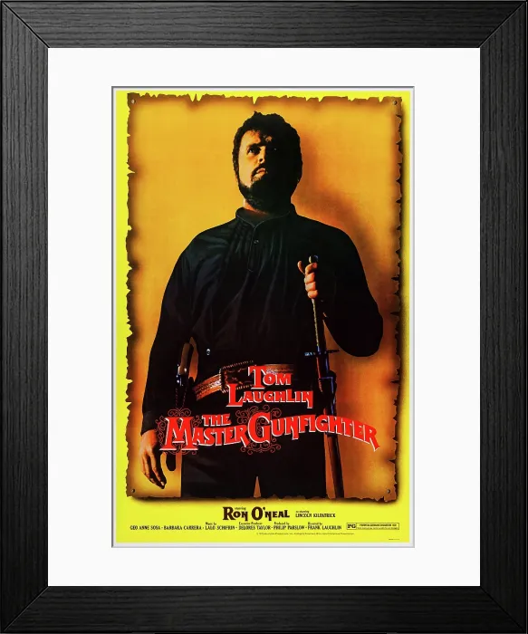 Framed Print : THE MASTER GUNFIGHTER, US poster art, Tom Laughlin, 1975