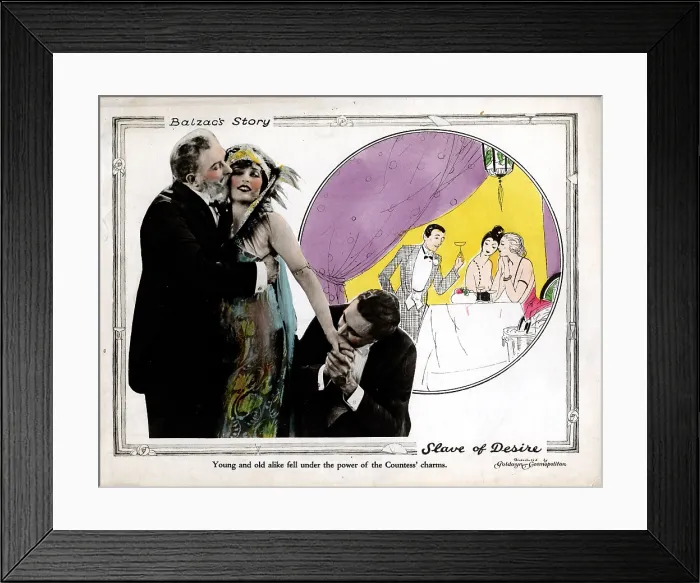 Framed Print : SLAVE OF DESIRE, Carmel Myers, 1923