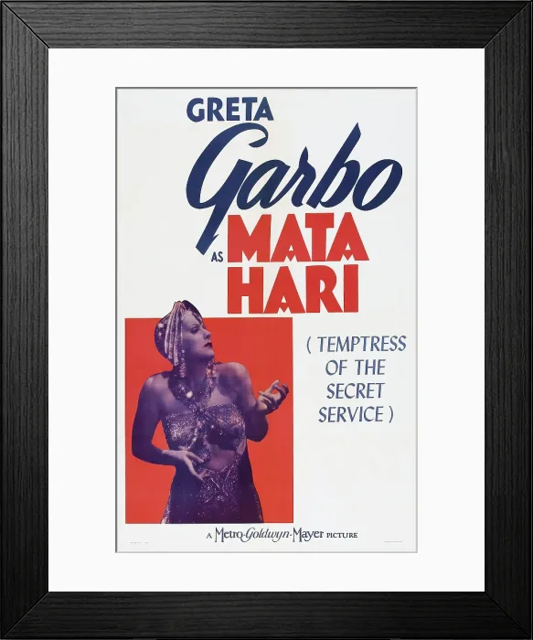 Framed Print : MATA HARI, US poster art, Greta Garbo, 1931 Framed Print : MATA HARI, US poster art, Greta Garbo, 1931