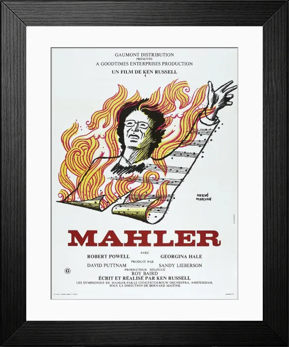 Framed Print : MAHLER, French poster, Robert Powell, 1974