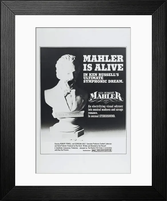 Framed Print : MAHLER, US poster, 1974 Framed Print : MAHLER, US poster, 1974